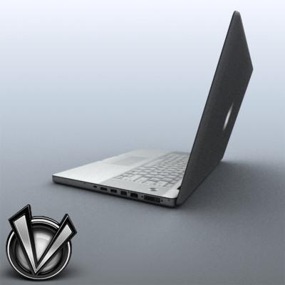 3D Model of Low-Poly, Game-Ready MacBookPro 17' - 3D Render 3